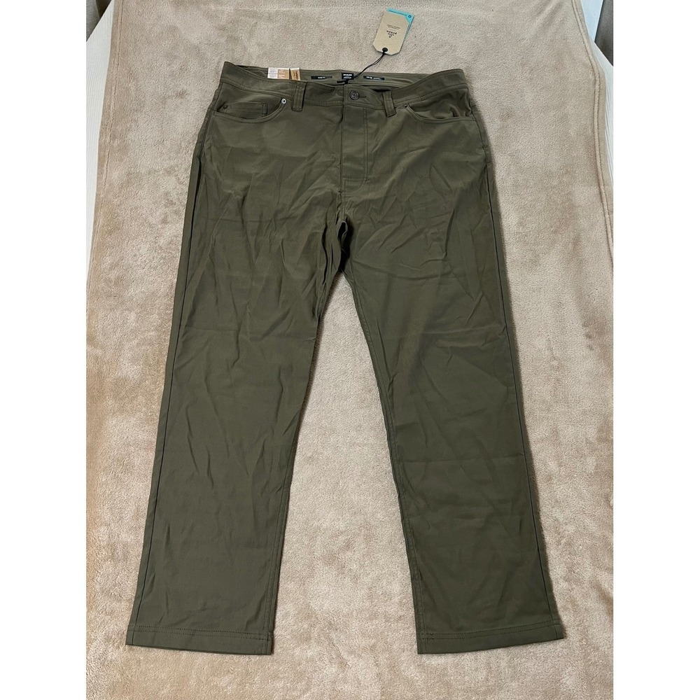 Prana Brion Slim Pant II Mens 40x30 Green ReZion Stretch Tapered MSRP $85 NEW